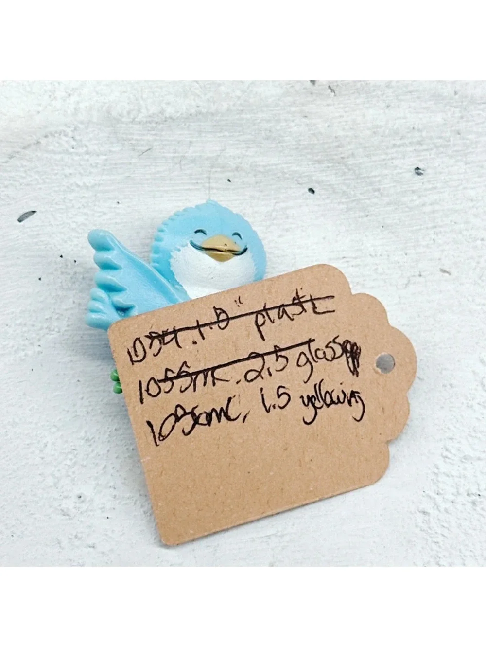 1056mc. Blue Bird Plastic Brooch